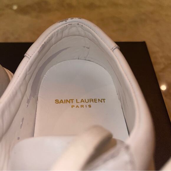 SAINT LAURENT ANDY SNEAKERS IN LEATHER 39 - Picture 10 of 16